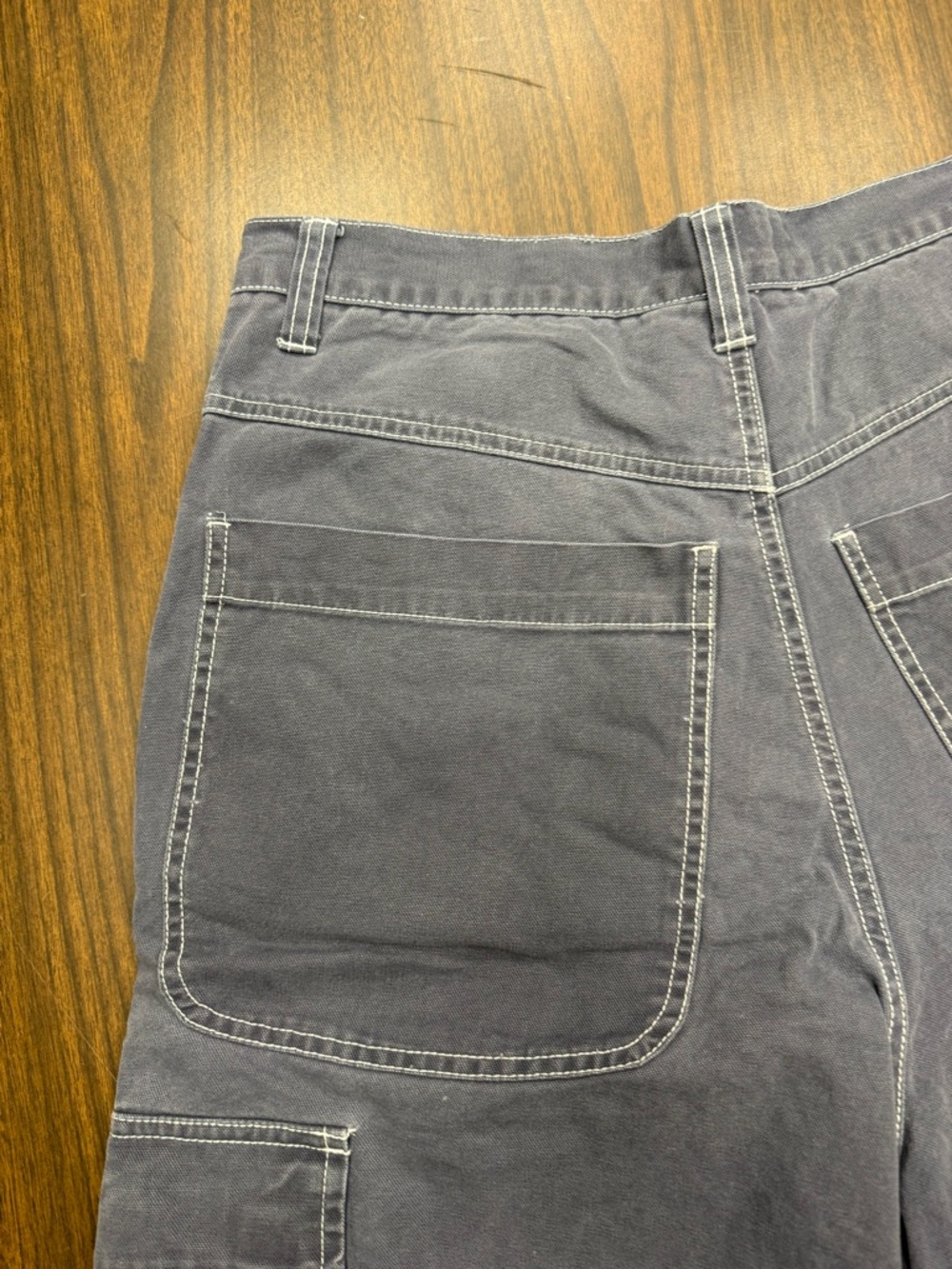 BreakDown Vintage Cargo Shorts in Faded Blue circa 1996 pre Y2K Rare Skater 🛹 - Picture 10 of 12